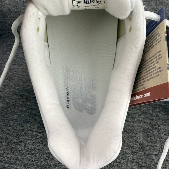 ✅New Balance 812 Walking Shoes WW812WT Womens 7B White Leather Shoes Made In USA - Picture 4 of 12